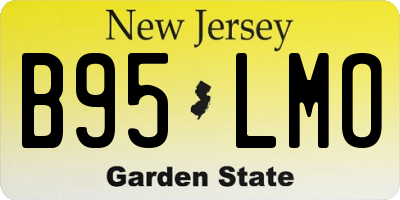NJ license plate B95LMO