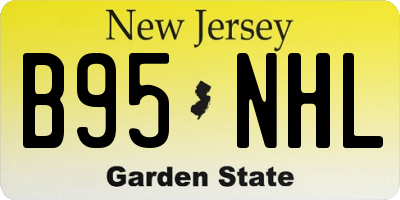 NJ license plate B95NHL