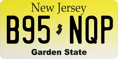 NJ license plate B95NQP