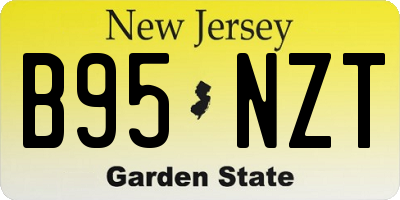 NJ license plate B95NZT