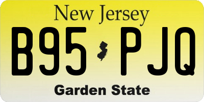 NJ license plate B95PJQ