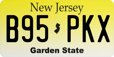 NJ license plate B95PKX