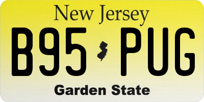 NJ license plate B95PUG