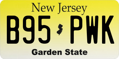 NJ license plate B95PWK