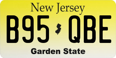 NJ license plate B95QBE