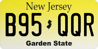 NJ license plate B95QQR