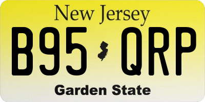 NJ license plate B95QRP