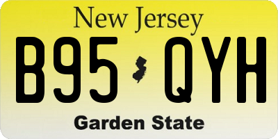 NJ license plate B95QYH