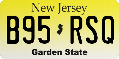 NJ license plate B95RSQ