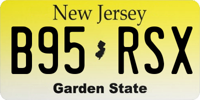 NJ license plate B95RSX