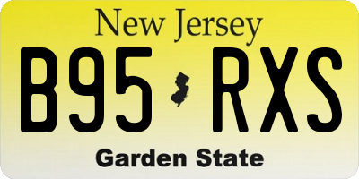 NJ license plate B95RXS