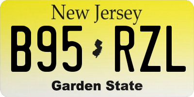 NJ license plate B95RZL