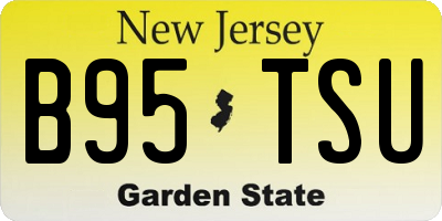 NJ license plate B95TSU
