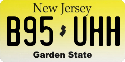 NJ license plate B95UHH