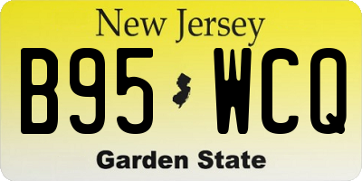 NJ license plate B95WCQ