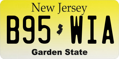 NJ license plate B95WIA