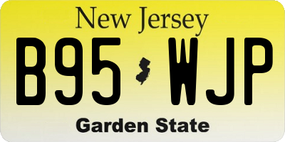 NJ license plate B95WJP