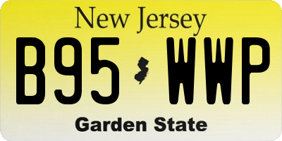 NJ license plate B95WWP