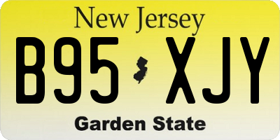 NJ license plate B95XJY