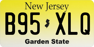 NJ license plate B95XLQ
