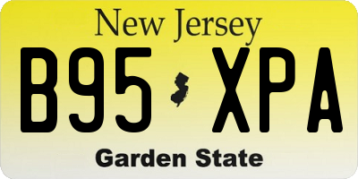 NJ license plate B95XPA