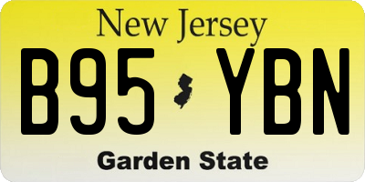 NJ license plate B95YBN