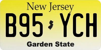 NJ license plate B95YCH