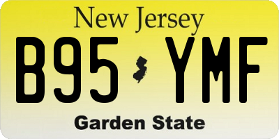 NJ license plate B95YMF