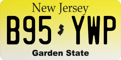 NJ license plate B95YWP