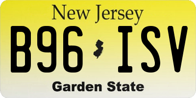 NJ license plate B96ISV