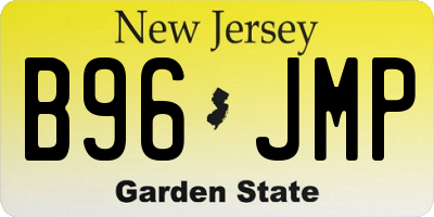 NJ license plate B96JMP