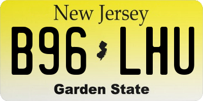 NJ license plate B96LHU