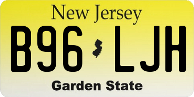 NJ license plate B96LJH