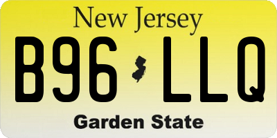 NJ license plate B96LLQ