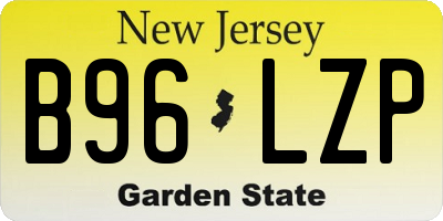 NJ license plate B96LZP