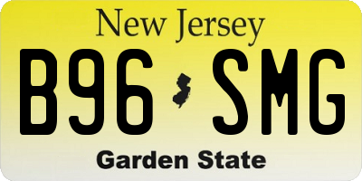NJ license plate B96SMG