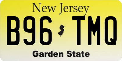 NJ license plate B96TMQ