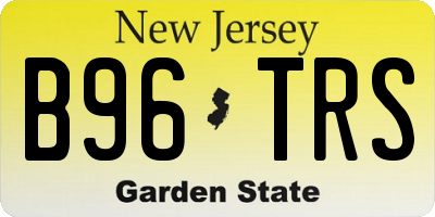 NJ license plate B96TRS