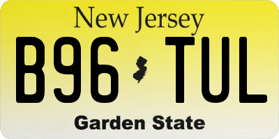 NJ license plate B96TUL