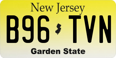 NJ license plate B96TVN