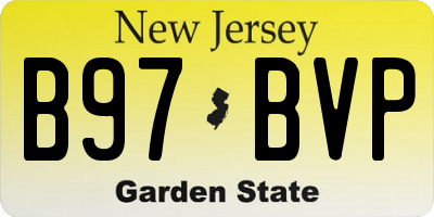 NJ license plate B97BVP