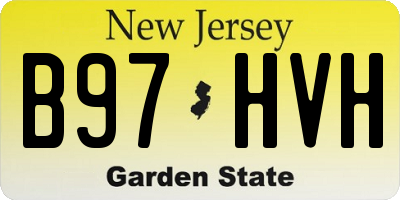 NJ license plate B97HVH