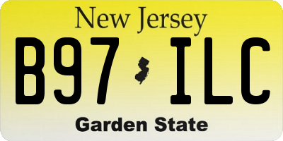 NJ license plate B97ILC