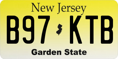 NJ license plate B97KTB