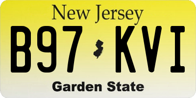 NJ license plate B97KVI