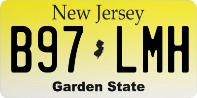 NJ license plate B97LMH