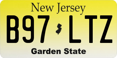 NJ license plate B97LTZ