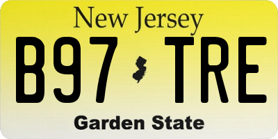 NJ license plate B97TRE