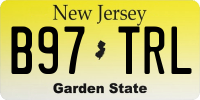 NJ license plate B97TRL