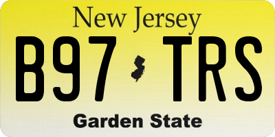 NJ license plate B97TRS